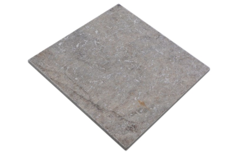 Tile Travertine natural stone Silver silver white gray light gray natural stone tile silver antique look floor tile wall tile kitchen - MOSF-45-47030