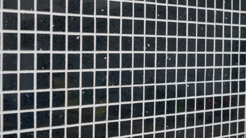 Mosaic tiles quartz composite artificial stone Artificial black MOS46-ASM22