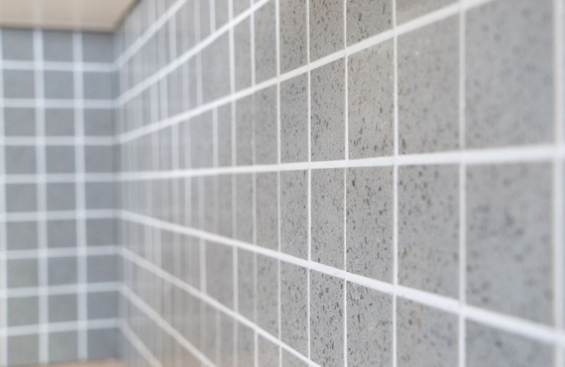 Mosaic tiles quartz composite artificial stone Artificial gray MOS46-ASM43