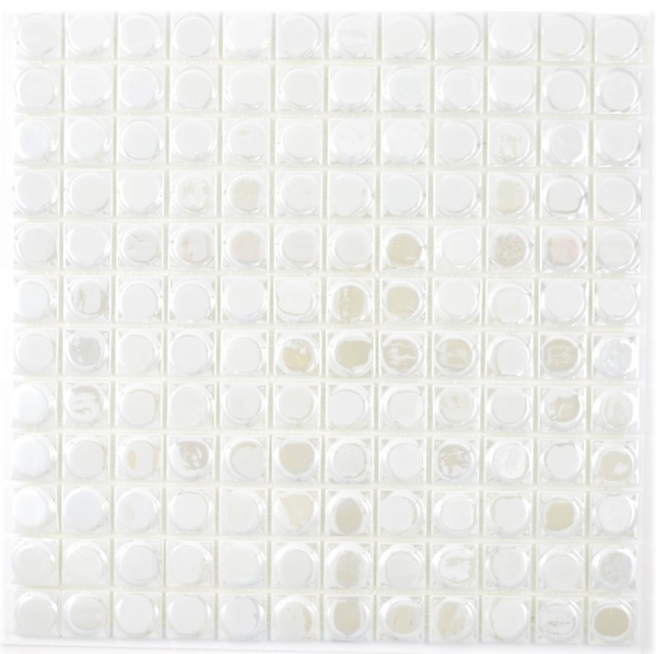 Hand sample mosaic tile ECO Recycling GLAS ECO white metallic 3DR MOS350-12_m