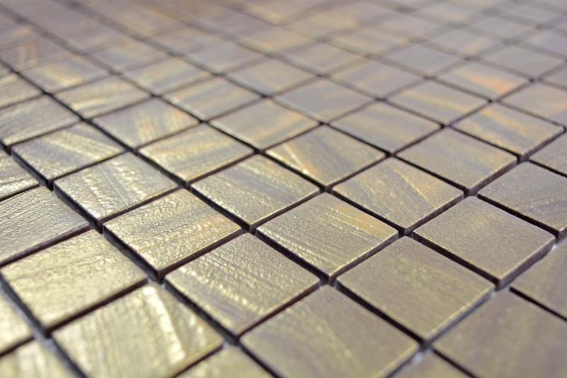 Hand sample mosaic tile ECO Recycling GLAS ECO satin gold MOS360-05_m