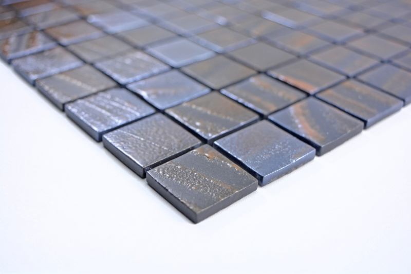 Hand sample mosaic tile ECO Recycling GLAS ECO bronze oxide MOS360-07_m