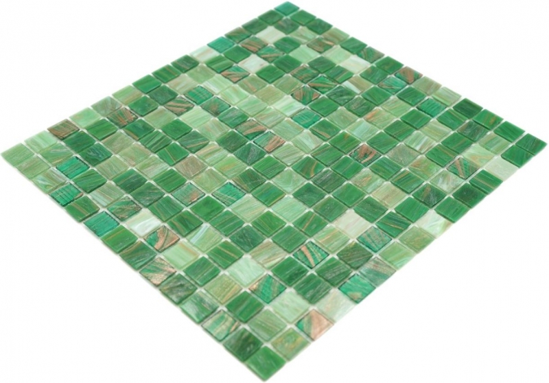 Glass mosaic mosaic tiles green mint copper backsplash kitchen backsplash MOS54-0504