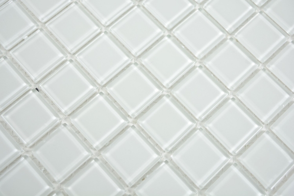 Hand-painted mosaic tile Translucent glass mosaic Crystal white BATH WC Kitchen WALL MOS63-0102_m