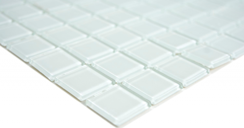 Hand-painted mosaic tile Translucent glass mosaic Crystal white BATH WC Kitchen WALL MOS63-0102_m