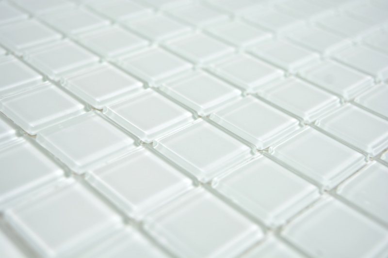 Hand-painted mosaic tile Translucent glass mosaic Crystal white BATH WC Kitchen WALL MOS63-0102_m