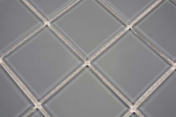 Mosaic tile Translucent glass mosaic Crystal gray BATH WC Kitchen WALL MOS69-0202_f | 10 mosaic mats