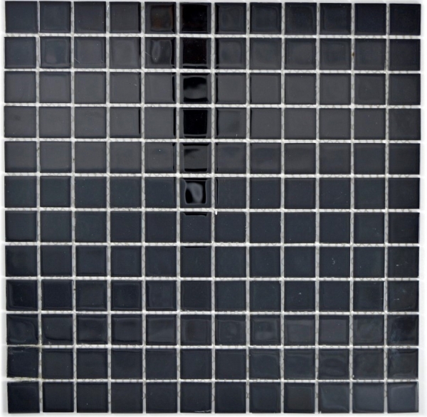 Hand-painted mosaic tile Translucent glass mosaic Crystal black BATH WC Kitchen WALL MOS63-0302_m