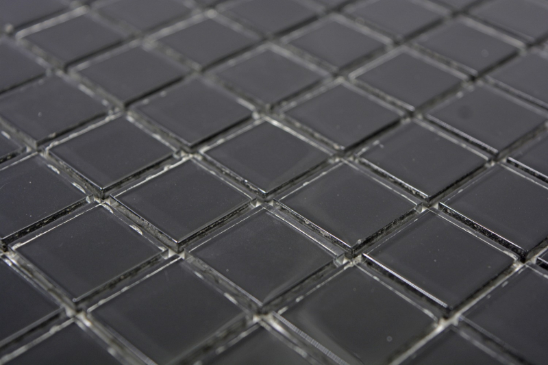 Hand-painted mosaic tile Translucent glass mosaic Crystal black BATH WC Kitchen WALL MOS63-0302_m