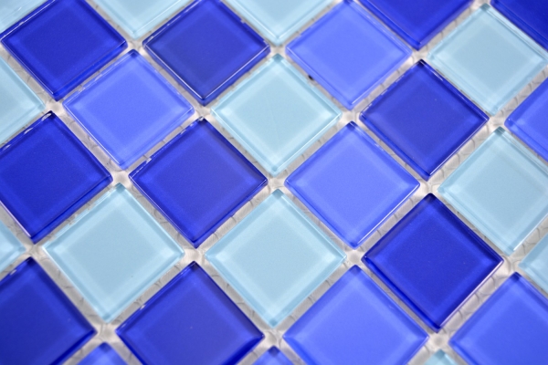 Hand-painted mosaic tile Translucent glass mosaic Crystal blue BATH WC Kitchen WALL MOS63-0405_m