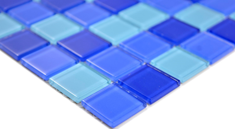 Hand-painted mosaic tile Translucent glass mosaic Crystal blue BATH WC Kitchen WALL MOS63-0405_m