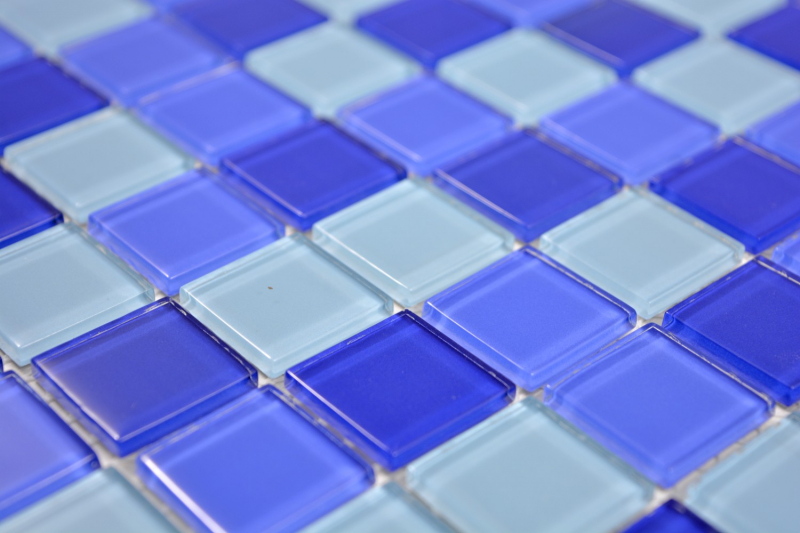 Hand-painted mosaic tile Translucent glass mosaic Crystal blue BATH WC Kitchen WALL MOS63-0405_m