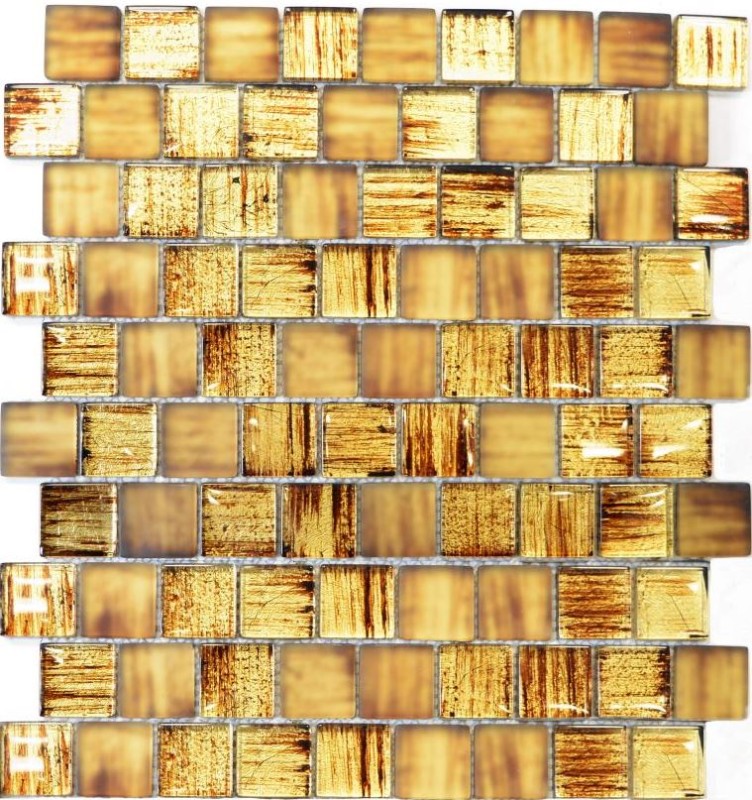 Mosaic tile Glass mosaic Crystal frosted glass brown clear frosted MOS78-CF85