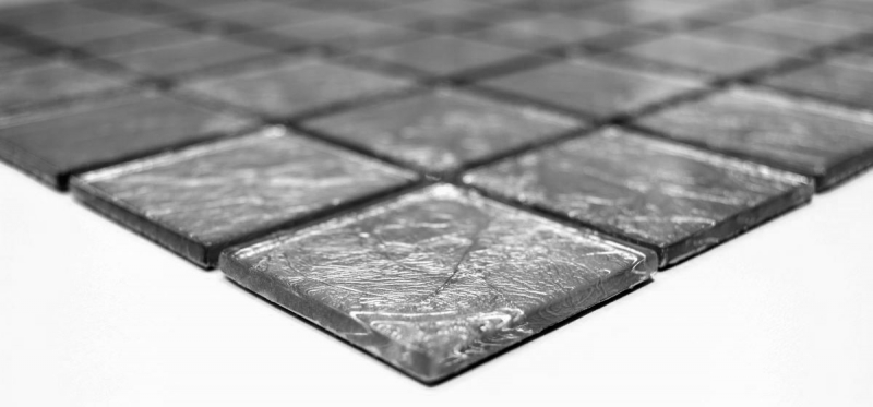 Hand pattern mosaic tile Translucent glass mosaic Crystal silver structure BATH WC Kitchen WALL MOS68-4SB21_m