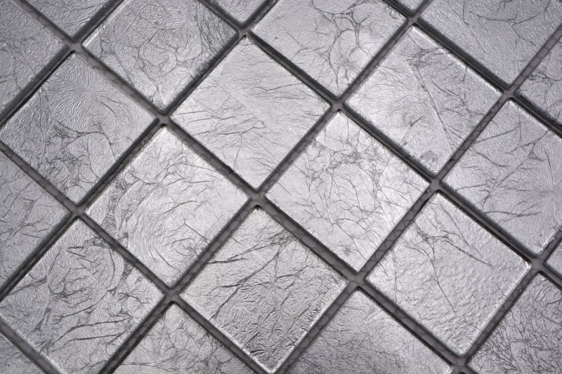 Glass mosaic silver mosaic tile tile backsplash structure BATH WC kitchen WALL MOS68-4SB21