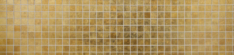 Hand-painted mosaic tile Translucent glass mosaic Crystal gold structure MOS120-0746_m