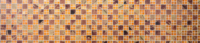 Glass mosaic orange mosaic tile Sunrise tile backsplash kitchen shower wall MOS88-8SRO