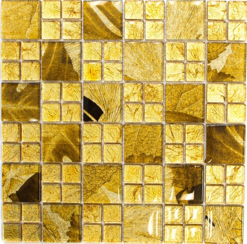 Glass mosaic gold mosaic tile Desert tile backsplash kitchen shower wall MOS88-8DSG