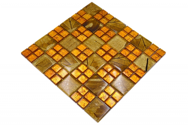 Glass mosaic gold mosaic tile Desert tile backsplash kitchen shower wall MOS88-8DSG