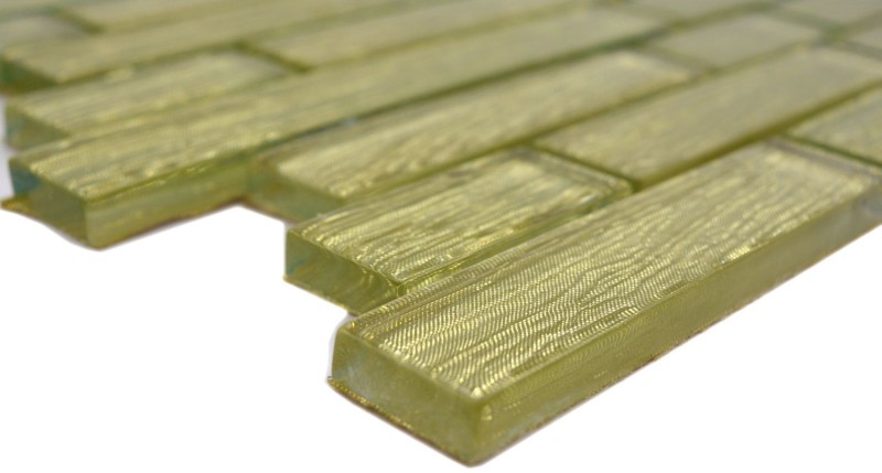 Glass mosaic gold mosaic tile composite chic backsplash kitchen shower wall MOS86-8CGO