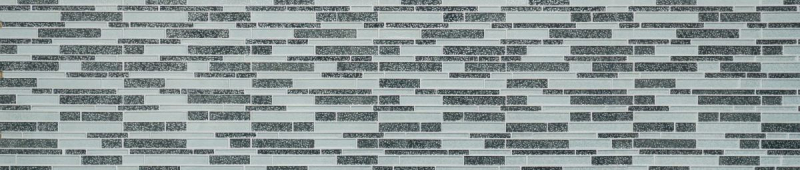 Glass mosaic rods mosaic tiles tile backsplash white gray anthracite flowers MOS86-8CFL
