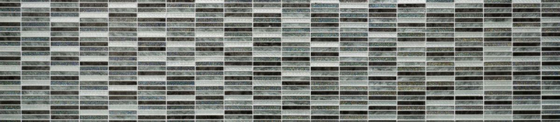 Hand-painted mosaic tile Translucent rods Glass mosaic Crystal Day silver MOS87-STDS_m