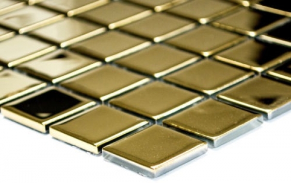 Hand-painted mosaic tile Translucent glass mosaic Crystal EP gold BATH WC Kitchen WALL MOS60-0706_m