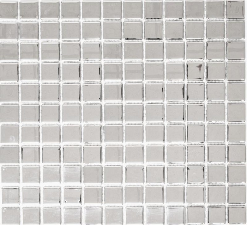 Hand-painted mosaic tile Translucent glass mosaic Crystal EP silver BATH WC Kitchen WALL MOS60-0206_m