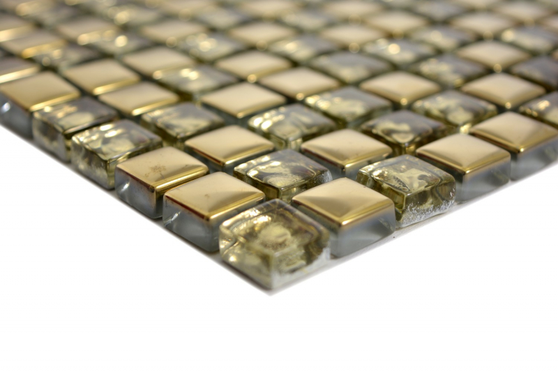 Glass mosaic gold mosaic tile electroplated glass BATH WC kitchen WALL tile backsplash kitchen shower wall MOS92-0707