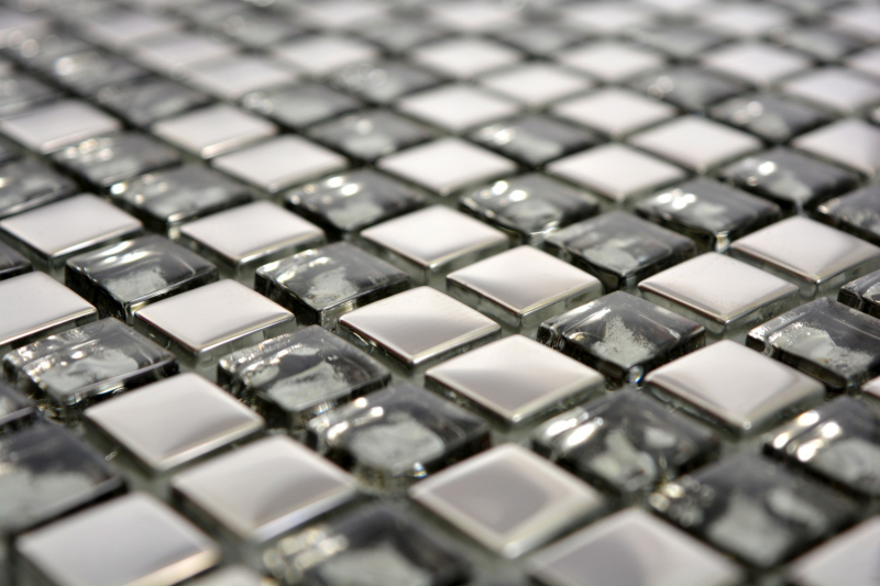Hand pattern mosaic tile translucent glass mosaic Crystal EP silver glass BATH WC kitchen WALL MOS92-0218_m