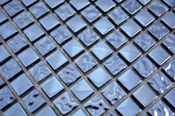 Hand pattern mosaic tile translucent platinum glass mosaic Crystal EP platinum glass BATH WC kitchen WALL MOS92-0327_m