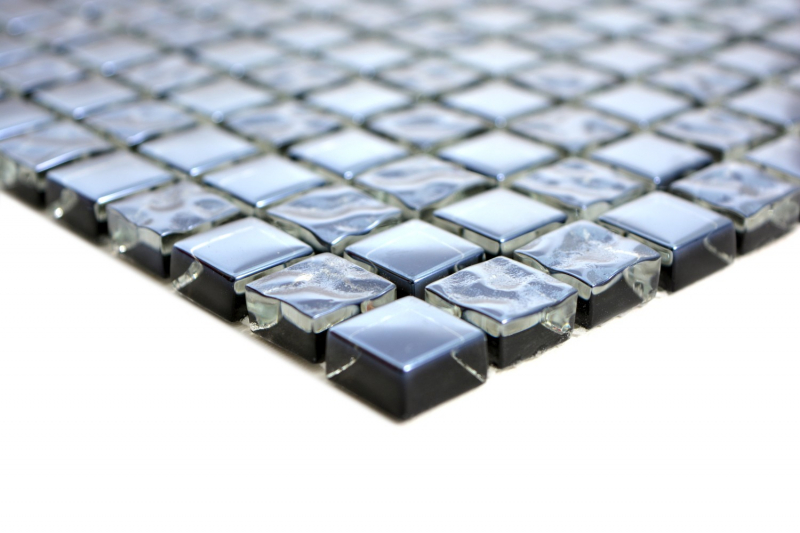 Hand pattern mosaic tile translucent platinum glass mosaic Crystal EP platinum glass BATH WC kitchen WALL MOS92-0327_m