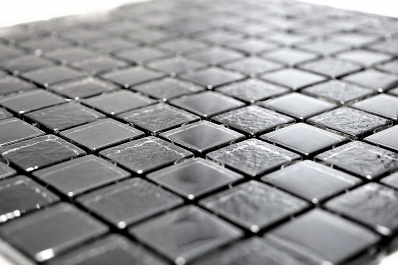 Lustre luxury deluxe glass mosaic mosaic tiles Crystal graphite black MOS88-8LU89