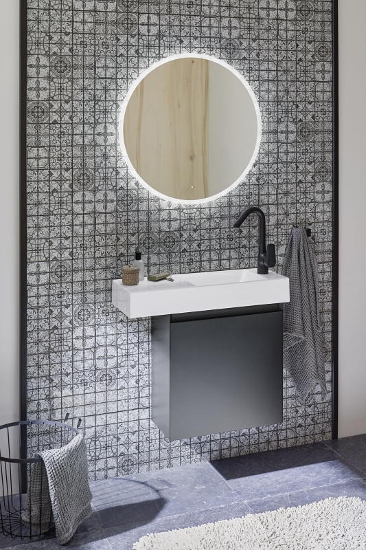Glass mosaic retro vintage mosaic tiles tile backsplash white gray kitchen wall MOS68-Retro-G