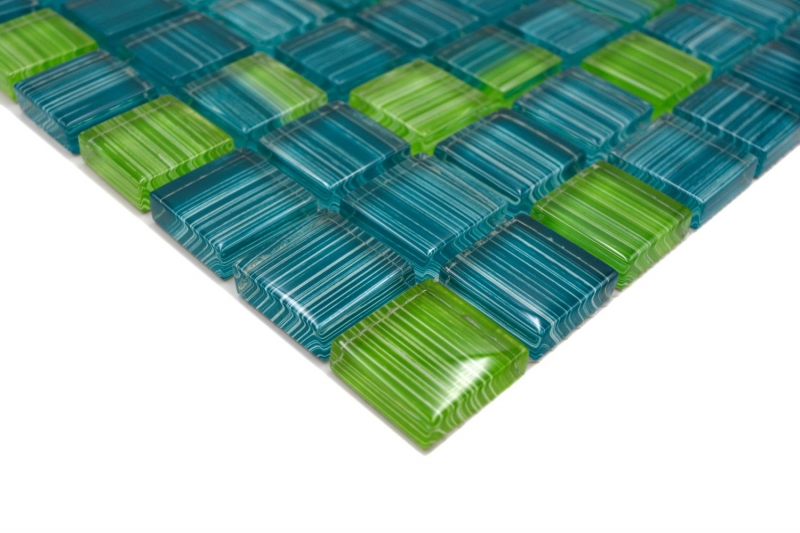 Glass mosaic mosaic tile Style bottles green turquoise kiwi kitchen splashback MOS74-0509