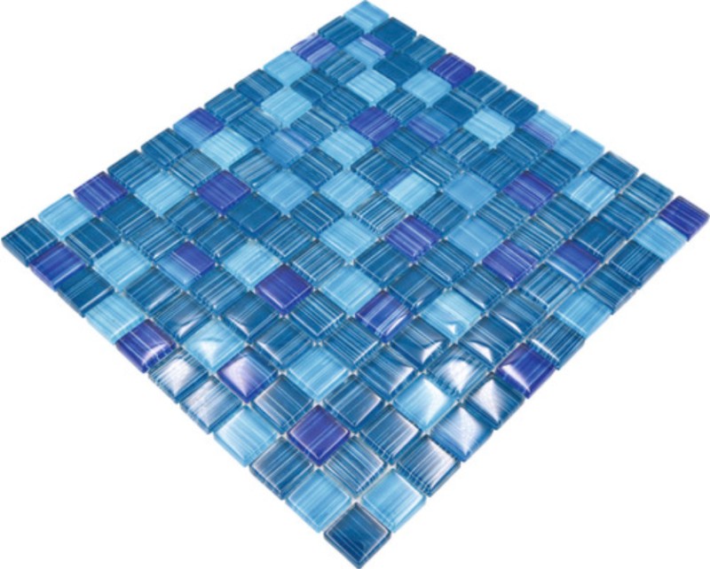 Glass mosaic mosaic tile Style Ocean blue turquoise kitchen splashback MOS74-0409