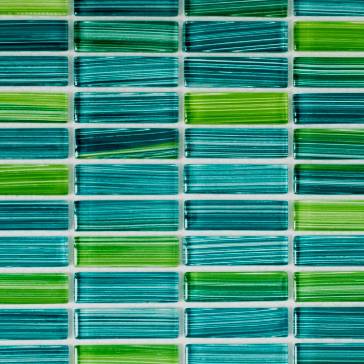 Glass mosaic mosaic tile Style rods bottles green turquoise kiwi kitchen splashback MOS77-0508