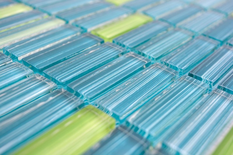 Glass mosaic mosaic tile Style rods bottles green turquoise kiwi kitchen splashback MOS77-0508