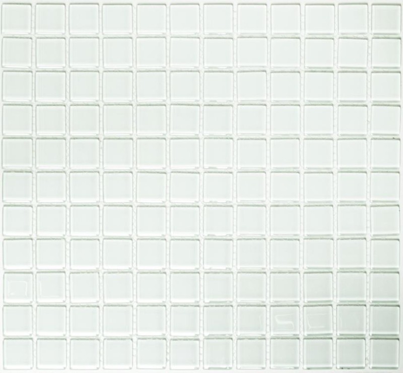 Mosaic tile white with green tint Glass mosaic Swimming pool mosaic Pool mosaic MOS60-0102