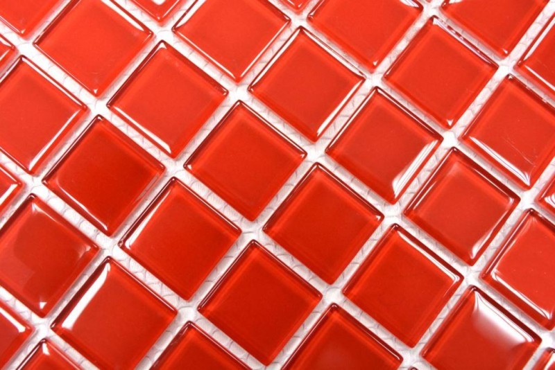 Mosaic tile glass mosaic red BATH WC kitchen WALL mosaic mat MOS60-0904