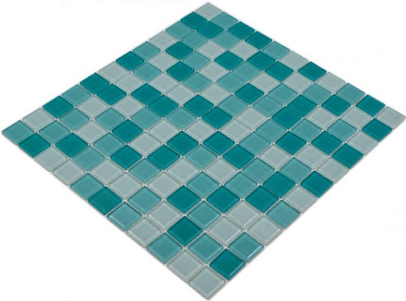Mosaic tiles glass mosaic green turquoise mint pool mosaic swimming pool mosaic MOS62-0602