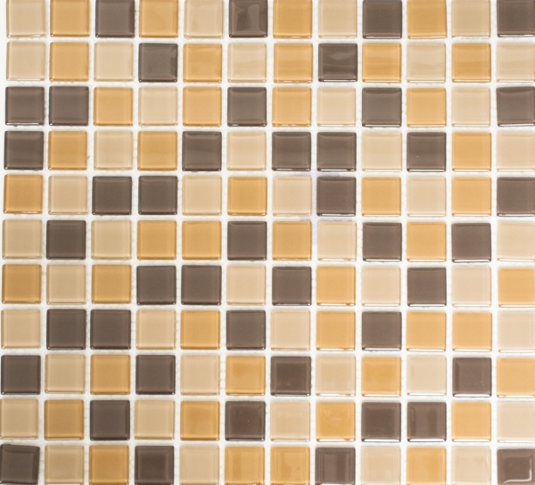 Hand-painted mosaic tile Translucent brown Glass mosaic Crystal brown BATH WC Kitchen WALL MOS62-1302_m
