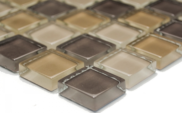 Hand-painted mosaic tile Translucent brown Glass mosaic Crystal brown BATH WC Kitchen WALL MOS72-1302_m