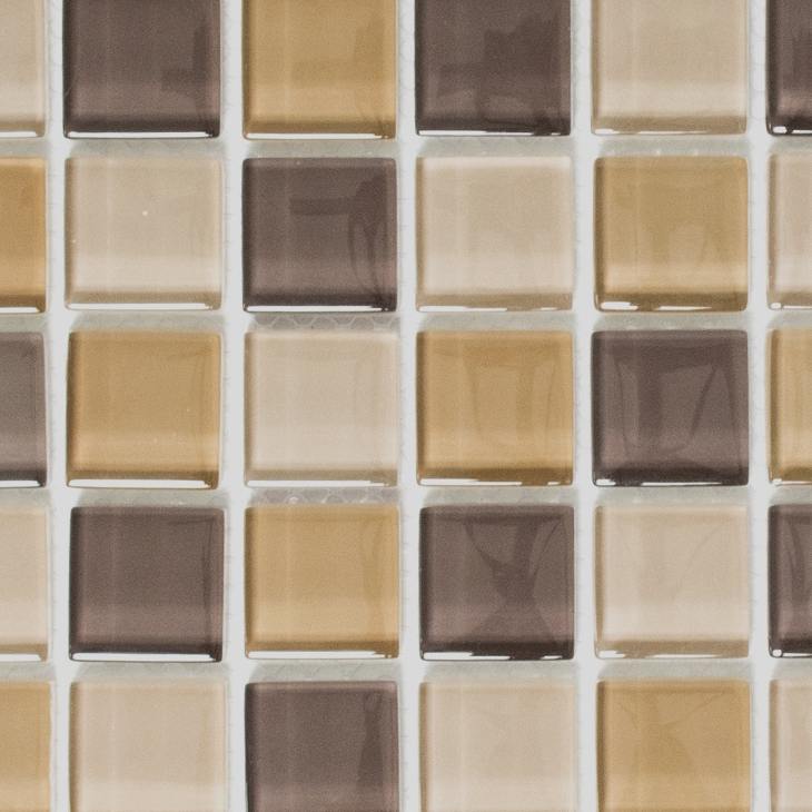 Hand-painted mosaic tile Translucent brown Glass mosaic Crystal brown BATH WC Kitchen WALL MOS72-1302_m