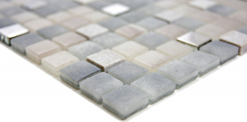 Glass mosaic mosaic tiles stone cream gray GRIGIO BATH WC kitchen WALL MOS91-0204