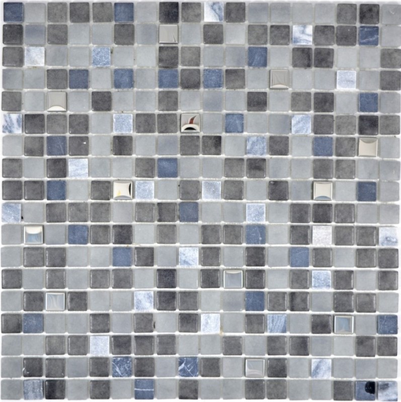 Hand-painted mosaic tile translucent stone black NERO BAD WC kitchen WALL MOS91-0334_m