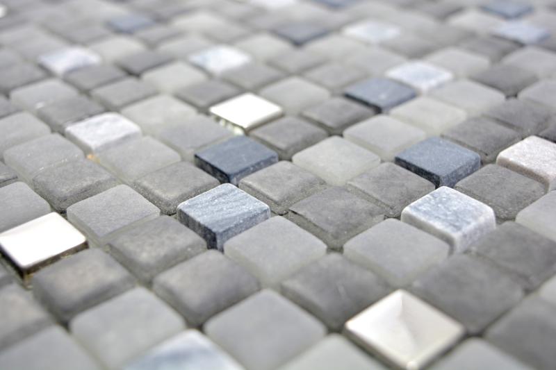 Hand-painted mosaic tile translucent stone black NERO BAD WC kitchen WALL MOS91-0334_m