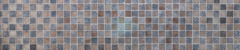 Hand-painted mosaic tile Tile backsplash Translucent champagne black Glass mosaic Crystal resin look MOS78B-0702_m