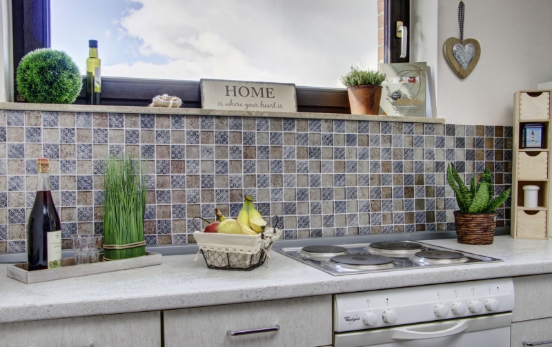 Glass mosaic mosaic tile champagne black resin look tile backsplash kitchen shower wall MOS78B-0702