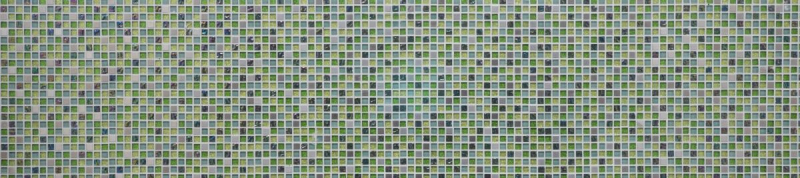 Hand-painted mosaic tile Tile backsplash Translucent stainless steel green Glass mosaic Crystal steel green MOS92-0506_m